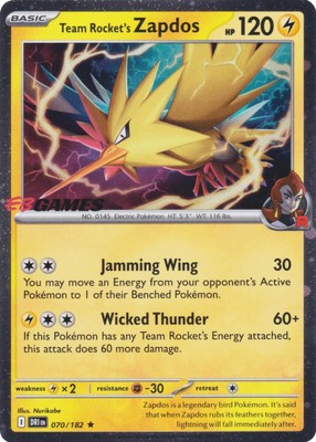 Team Rocket's Zapdos (EB Games Exclusive)