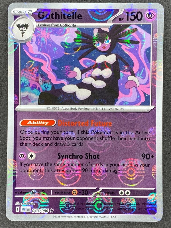 Gothitelle (Master Ball Pattern) · SV: White Flare · #043/086 · Holofoil