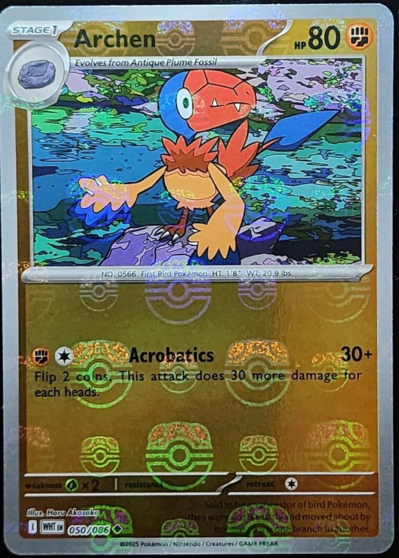 Archen (Master Ball Pattern) · SV: White Flare · #050/086 · Holofoil