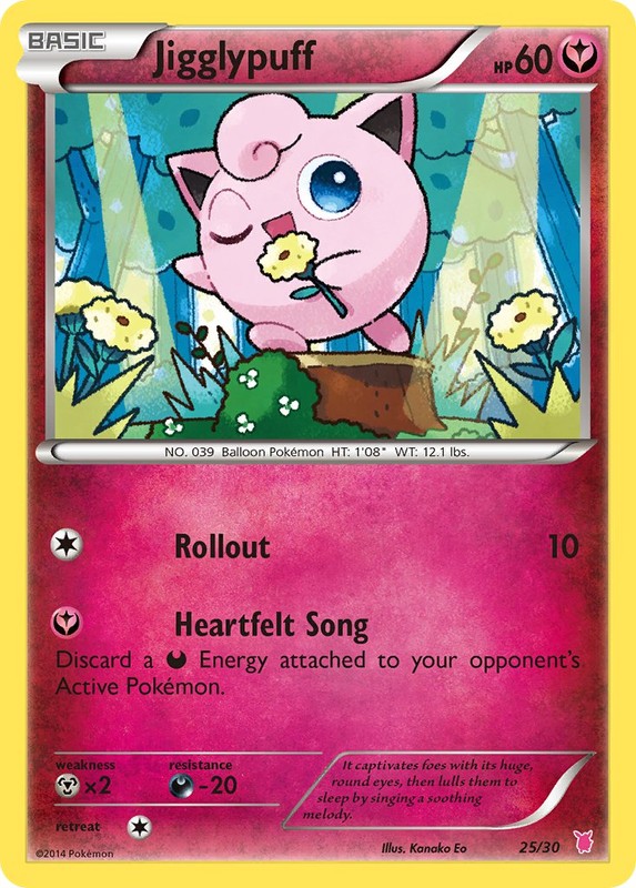 Jigglypuff (#25) 25/30 from XY Trainer Kit: Bisharp & Wigglytuff